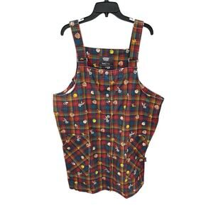 Looney Tunes X Teddy Fresh Overall Dress Jumper Corduroy Size 3XL